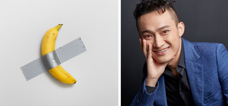 banana cattelan, arte conteporanea